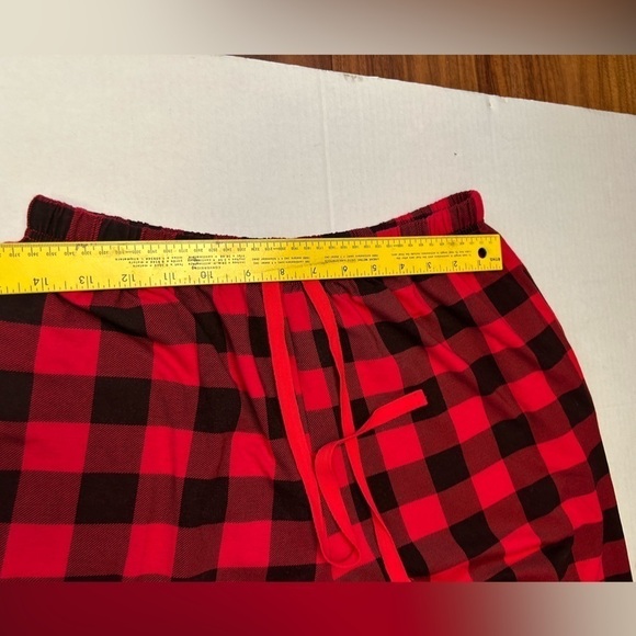 Tebbis women’s Christmas red & black Holiday pajamas 2 pc set. Sz-L V20 - Picture 9 of 13